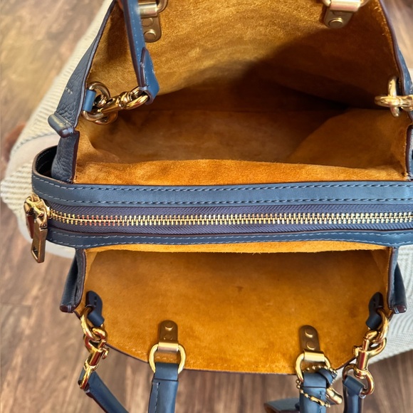 Coach Reserve Rogue Blue Leather Tote Bag - Picture 7 of 11
